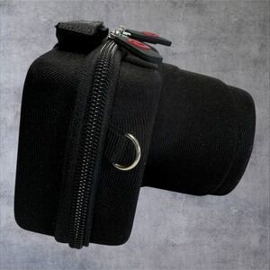 Kroo Camera Case Small Black DSLR Shape Padded Bag